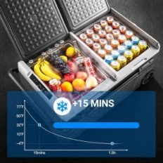 AAOBOSI TWW95 Ψυγείο αυτοκινήτου, 95L, WiFi, USB, -20 ° C, που χρησιμοποιείται