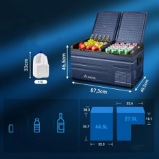 Aaobosi hladnjak Tw75, 72l, WiFi, USB, 12 / 24V, 80W, izložba