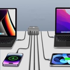 Uoucoo laadija, 200 USB C, 100 W + 100 W, 4 porti, näitus