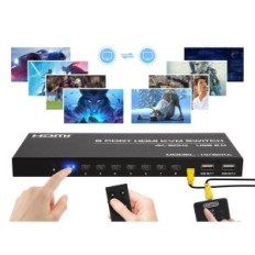 KVM tenkantis jungiklis KS802, 5 V, HDMI, iki 8 kompiuterių