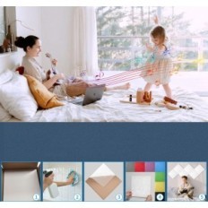 Akustické, samolepiace panely, 12 ks, 30 x 30 cm, biela