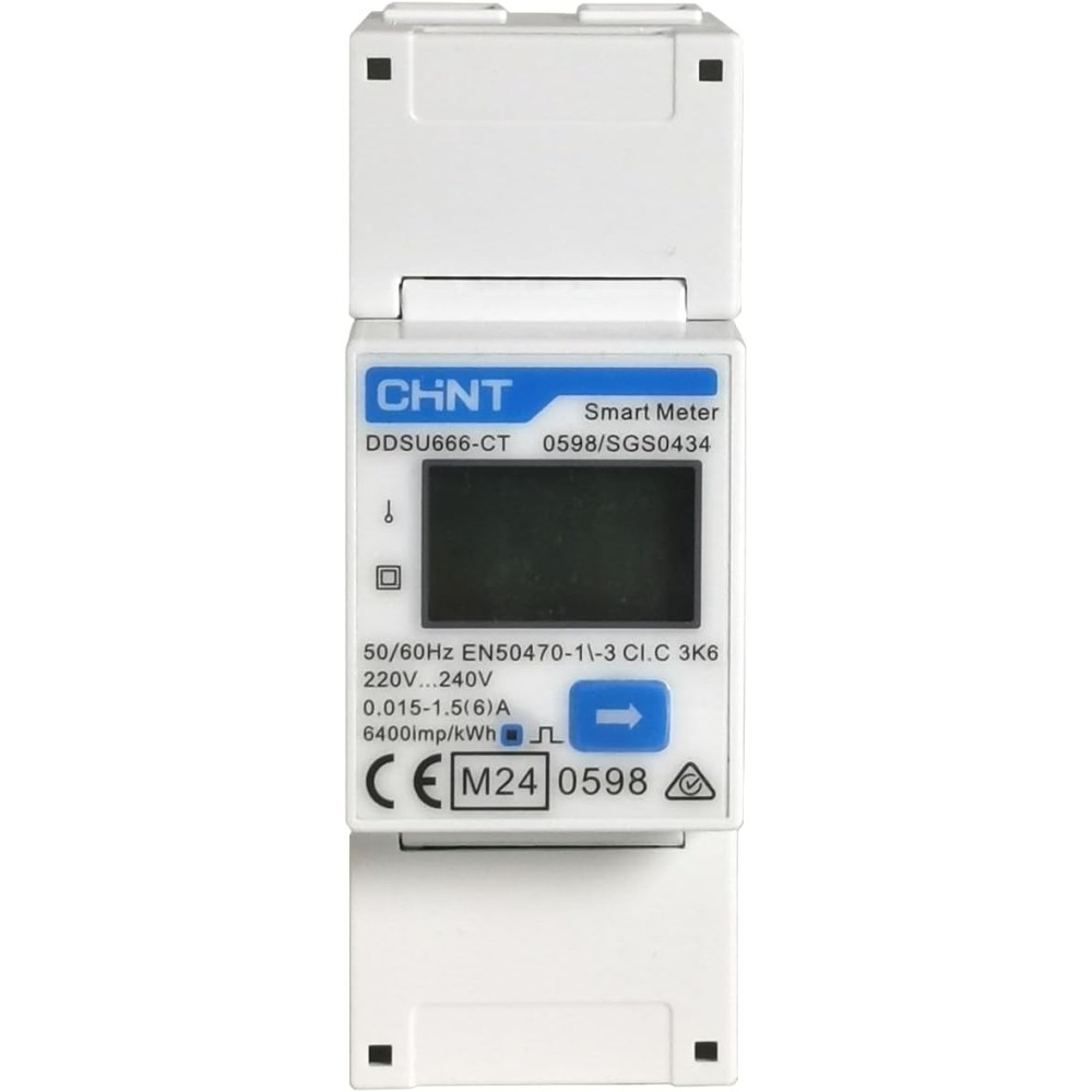 Elektroninis elektros skaitiklis Chint, vienfazis, 1,5 (6) a