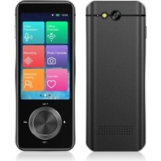 Traductor portátil CEVIKNO 2024-F en 137 idiomas Black Smart Voicover Offline