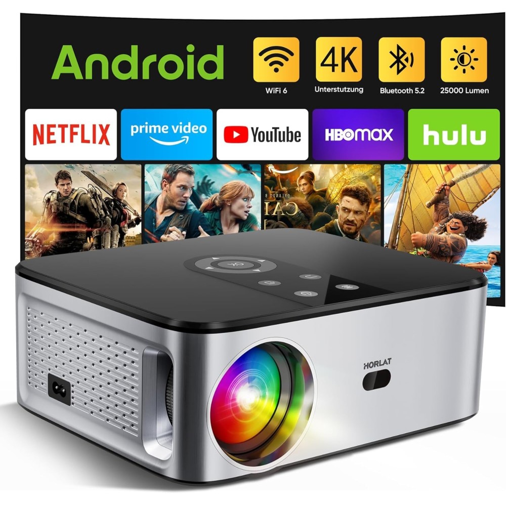 Horlat, 4k, 25.000 lumena, Full HD 1080p, WiFi, Bluetooth