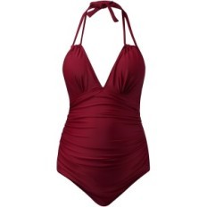 Bathing outfit Eastelegant, one-piece, XL, burgundy