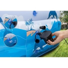 CINLINSO 330X182X55 cm Pool. Rummelig familie pool til at slappe af i haven