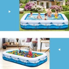 Cinlinso 330x182x55 cm Zwembad. Ruim gezinspool om te ontspannen in de tuin