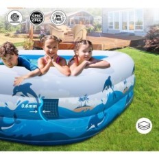CINLINSO 330X182X55 cm Pool. Rummelig familie pool til at slappe af i haven