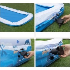 Cinlinso 330x182x55 cm πισίνα. Ευρύχωρη οικογένεια για να χαλαρώσετε στον κήπο