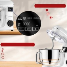 Mélangeur planétaire Zuducta, 1500 W, 8 L, 6 Vitesse, Blanc