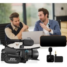 Leqtoniq 64MP 4K UHD Camera s dotykovou obrazovkou a mikrofónom