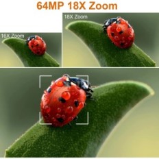 Camera Leqtoniq 64MP 4K UHD com tela de toque e microfone