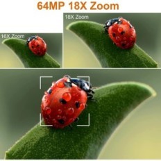 Camera Leqtoniq 64MP 4K UHD com tela de toque e microfone