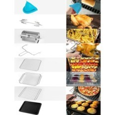 Freír la plancha sin aceite Michelangelo 14.5 L, 1700 W, 8 accesorios, usados