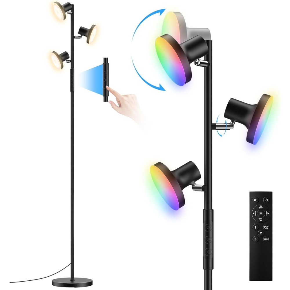 Sibrille Floor Lamp, 36 W, 2500 lm, 2700-6500 K