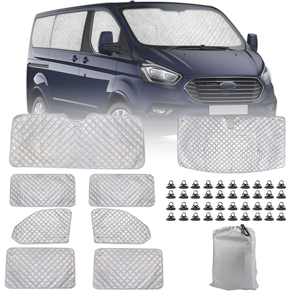 Un conjunto de cortinas internas para el automóvil, compatible con Ford