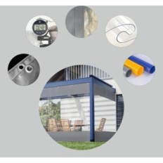 Transparente wasserdichte SDFVSDF 2x35m Neigung mit Maschen, PVC, verwendet