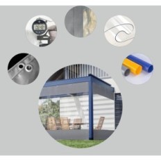 Transparent waterproof SDFVSDF 2x35m tilt with meshes, PVC, Used