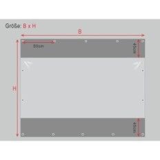 Tilt de SDFVSDF 2x35M à prova d'água transparente com malhas, PVC, usado