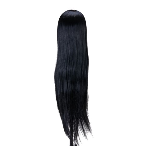 Tête d'entraînement coiffure Gabbiano WZ2, cheveux synthétiques, couleur 1, longueur 61 cm — vue de face