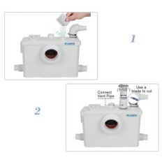 Kloak hocanflo 700 W pumpe, toiletpumpe, ingen kit, brugt