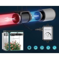 HG Power 150 mm buisvormige ventilator, elektrische, 798 m³ / u-tentoonstelling