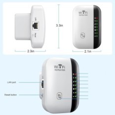 Repeater Wi-Fi Amplificatore di segnale M195, fino a 2500 mq, 45+ dispositivi