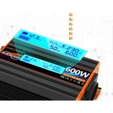 Invertor 600 W 12V na 230V, čistej vlnovej konverzie výkonu s objímkou EÚ