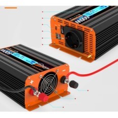 Inverter 600 W 12V to 230V, Pure Wave Conversion Power with EU Nest