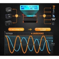 Inverter 600 W 12V su 230 V, conversione dell'onda pura di potenza con presa dell'UE