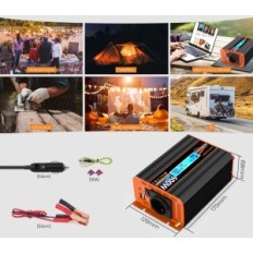 Inverter 600 W 12V sur 230V, conversion pure de la vague de puissance avec prise de l'UE
