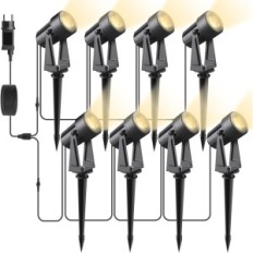 Garden lighting Svater Outdoor, 28 m, 2400 LM, 8x2W, 27V, IP65, 8 pcs.