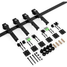 Ein Set für die gleitende Bonikluba 183 cm, schwarz, für 4 Türen 44 cm