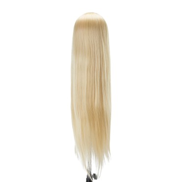 Tête d'entraînement coiffure Gabbiano WZ2, cheveux synthétiques, couleur 613, longueur 24" — vue arrière