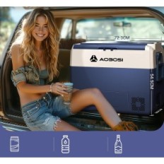 Kompressor Aaobosi Kjøleskap 60 L, WIFI, 12-24 V og 100-240 V, Opptil -20 ° C