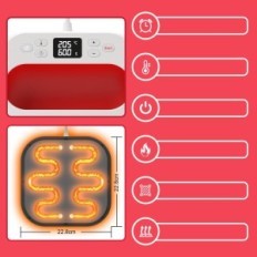 Termiskā prese Mefine apģērbam, 1200 W, 22,8 cm x 22,8 cm