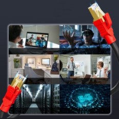 Soibke WiFi 30 m Verkkokaapeli Ethernet-kaapeli verkkoyhteyksille ja tiedonsiirto, käytetään