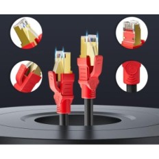 SOIBKE WIFI 30 M Netwerkkabel Ethernet-kabel voor netwerkverbindingen en datatransmissie, gebruikt