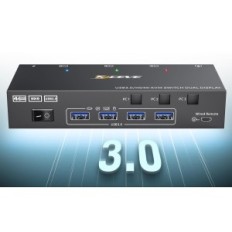 Byt KVM YOUTINGHDAV KC-KVM302AS HDMI, 2 utställningsskärmar