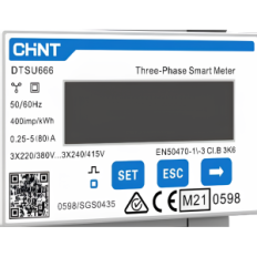 Licznik energii elektrycznej CHINT trójfazowy 3x220-380V licznik zużycia prądu z wyświetlaczem LCD
