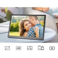 Cadre photo numérique Jaihonda 13,3 pouces, 1080p, USB