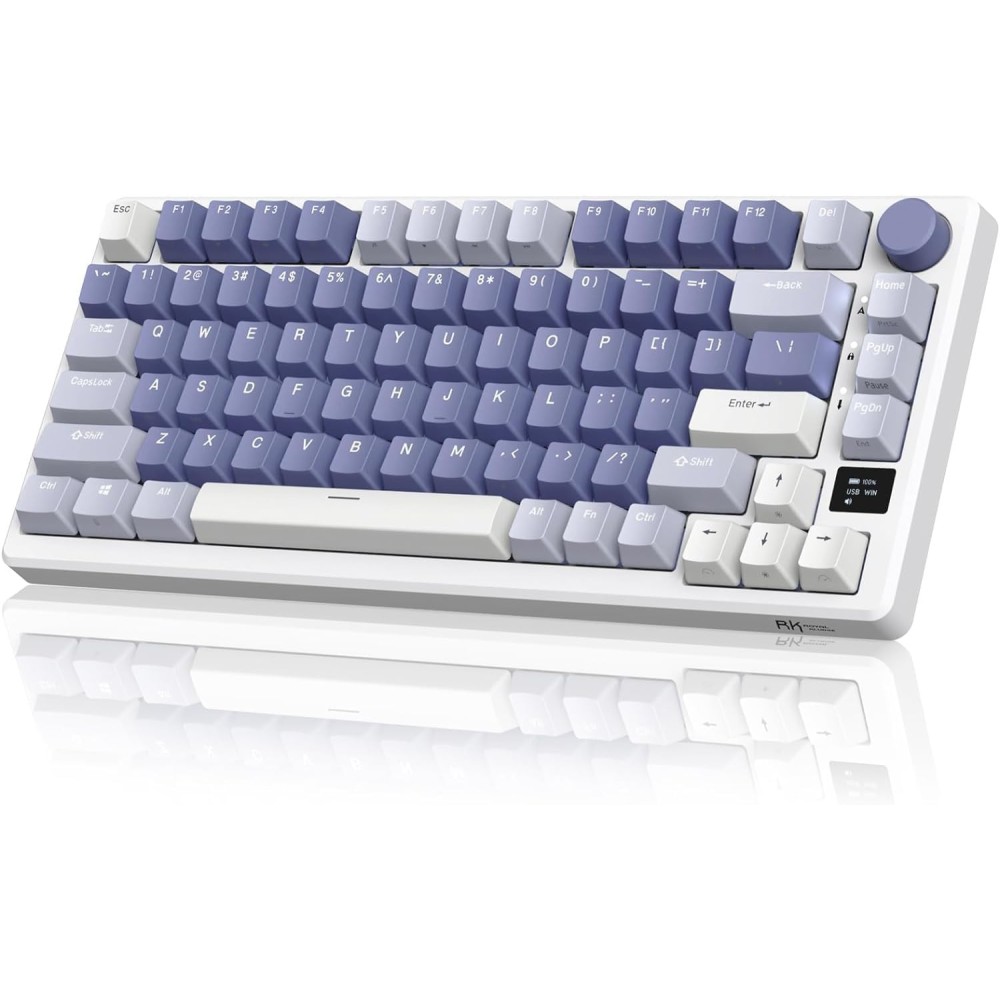 Teclado Royal Teclado Sem Fio Usado Kludge RK-M75, USB-C, Roxo