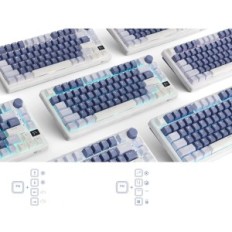 Lietota bezvadu RK Royal Tastatūra Kudge RK-M75, USB-C, violeta