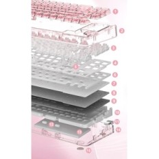 Mehāniskā tastatūra Yunzii X71, 4000 mAh, USB-C