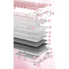 Mekanisk tastatur Yunzii X71, 4000 mAh, USB-C