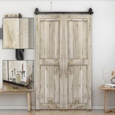 Ensemble de raccords pour la porte pliante Qinaixqm 100 cm