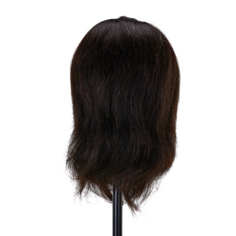 Gabbiano WZ4 Trainingskopf mit Bart, Naturhaar, Farbe 1, Länge 20 cm + 21 cm — Rückansicht