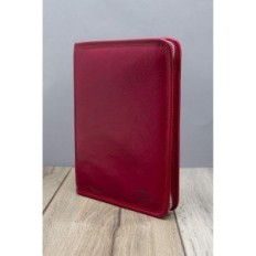 Kožené puzdro pre uzol A5 Notebook Red Elegantný notebook na notebooku s vreckami a spony