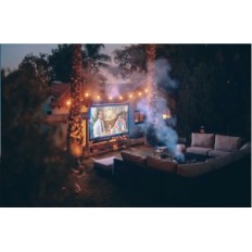 Projection screen Vercorkin, 300 inches, white, used