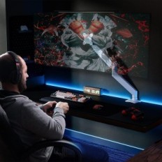 Pracovní stůl na monitoru Putorsen GSMT-231-W, 17-49 palců, bílý